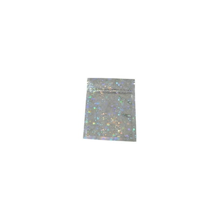 Linyer 100 Pieces Foil Pack Bag Home Leakproof Sealing Cosmetic Powder Holders Package Bags Wrapping Accessory Holding Pouch Shiny with Stars 8.5x13cm