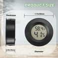 thumbnail image 3 of Mini Hygrometer Digital Thermometer Humidity Meter Hygrometer Thermometers Indoor/Outdoor Humidity Monitor Reptile Thermometer for Humidors Greenhouse Garden Cellar Fahrenheit(℉)/ Celsius(℃) 4 Pack, 3 of 7