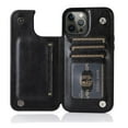 thumbnail image 3 of Luxury PU Leather Wallet Case For iPhone 15 14 13 12 11 Pro Max SE X XR XS Max 8 7 6 6S Plus Kickstand Card Holder Slots Cover, 3 of 5