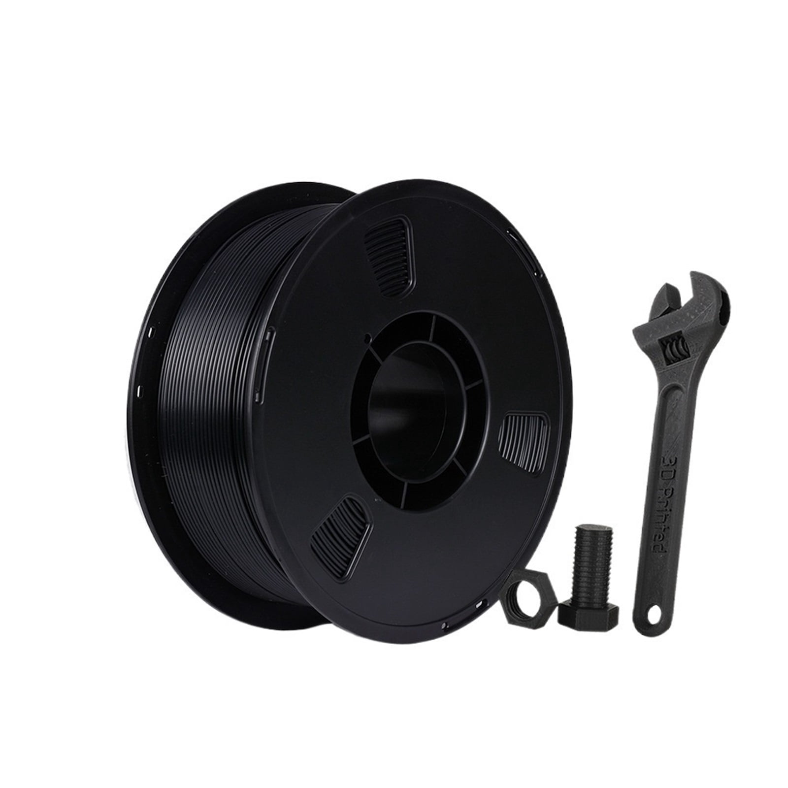 Carbon Fiber 3D Printer Filament Black 1.75mm PLA Filament High-Accuracy +/- 0.02 mm Easy to Print for 3D Printing