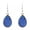 Blue, variant on Fashion New Silver Plated Resin Druzy Teardrop Earrings Drusy Drop Hook Earrings