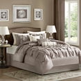 thumbnail image 2 of Madison Park Laurel Comforter Set, Queen, Taupe, 2 of 2