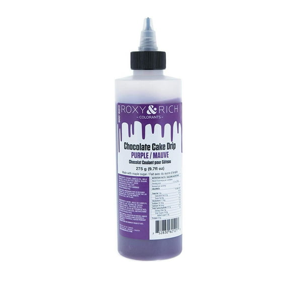Roxy and Rich Chocolate Cake Drip 9.7 Fluid Ounces Purple