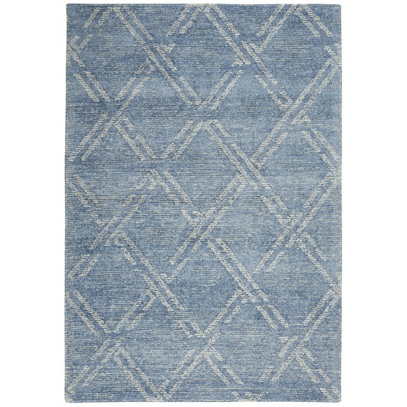 Nourison Venosa Geometric Indoor Area Rug - 5'3" x 7'3" Green Ivory