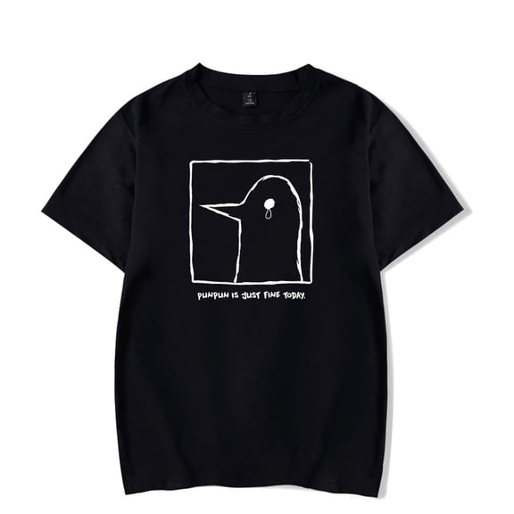 Oyasumi PunPun Is Just Fine Today T-shirt Women Men O-Neck Short Sleeve Tee