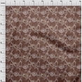 thumbnail image 4 of oneOone Georgette Viscose Brown Fabric Florals Sewing Craft Projects Fabric Prints By Yard 42 Inch Wide, 4 of 4