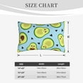 thumbnail image 4 of Honeii Avocado and Hearts Decorative Throw Pillow Case - Elevate Your Couch, Sofa, or Bed with Stylish Home Decor, Perfect Gift Idea-16"x24", 4 of 6