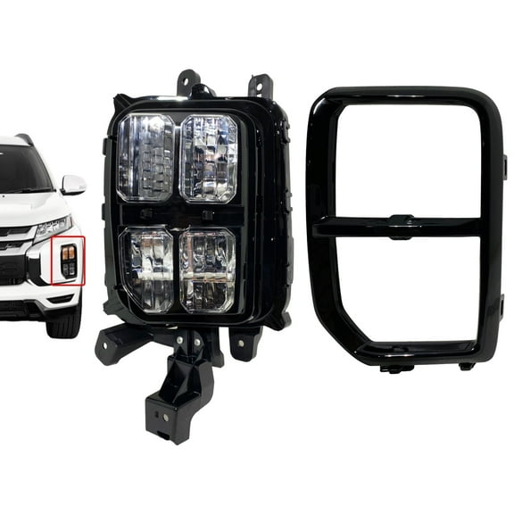 2020 2021 2022 2023 Compatible With Mitsubishi Outlander Sport Front Bumper Turn Signal Fog Light Lamp With Cover Left Driver Side