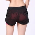thumbnail image 3 of Pantalones cortos deportivos 2 en 1 para mujer transpirables de secado rápido elásticos con cordón de cintura alta, 3 of 8