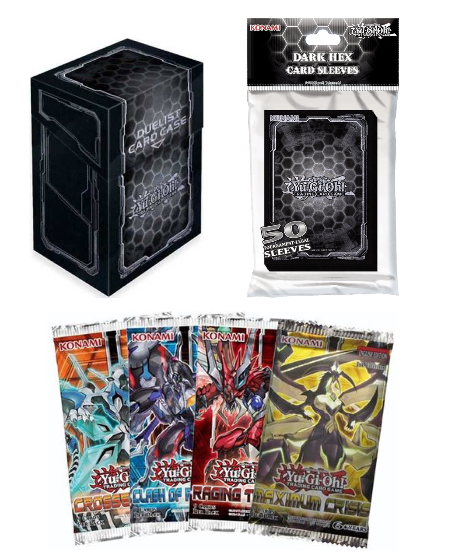 Holographic Matte Black 50ct Yugioh Card Sleeves 