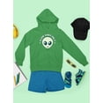 thumbnail image 3 of Alien Emoji Vibes Only - Retro UFO Space Graphic Youth's Hoodie, 3 of 4
