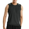 thumbnail image 1 of PEASKJP Mens Tank Tops Beach Muscle Sleeveless Shirts Quick Dry Gym Workout Tank,Gray M, 1 of 4
