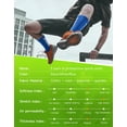 thumbnail image 7 of PULIOU Men Grip Soccer Socks, 3 Pairs, Non Slip Silicone Grip, Breathable Cushioned Athletic Socks for Sports Training, Blue, 7 of 7