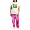 thumbnail image 4 of CafePress - Irelandmaptshirt2 Women's Light Pajamas - Women's Short Sleeve Print T-Shirt and Pants Light Cotton Pajama Set, 4 of 7