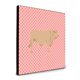 thumbnail image 1 of "Treasures Charolais Cow Pink Check Panel wall-decor, Multicolor" Caroline's Treasures BB7826UP88, 1 of 1