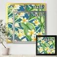 thumbnail image 4 of Designart 'Yellow Flowers and Tropical Foliage XV' Modern Framed Art Print, 4 of 4