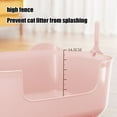 thumbnail image 5 of Large Cats Litter Box,Banding Out Proof Spillage Proof,Fully Open One Pieces Litter Tray,Plastic Material,Sturdy,Spacious Size,Full Open Structure,Suitable for Various Litter Types,Easy to Clean, 5 of 6