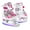 Pink, variant on Adjustable Ice Skates for Kids Girls Boys, 4 Size Adjustable Beginner Ice Hockey Skates for Youths Teen with Electroplated Color-Changing Blades