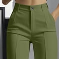 thumbnail image 5 of WRKEKC Dress Pants Women High Waisted Straight Leg Flowy Suit Pants with Pockets Office Business Work Trousers, 5 of 8