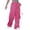 Hot Pink, variant on Ramiter Cargo Pants Women Women's Slant Pocket Cargo Pants Casual High Waist Woven Fabric Pant Black,XS