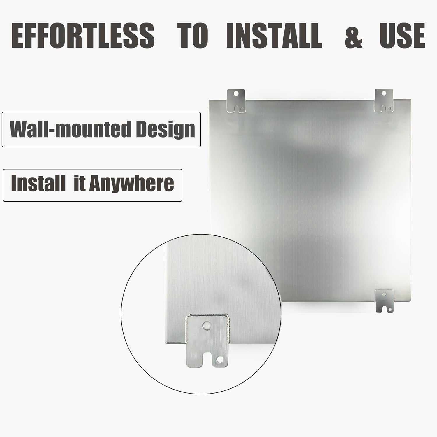 NEMA Steel Electrical Enclosure Box 12x10x6 304 Stainless Steel Explosion Proof Electrical Box IP66 Waterproof & Dustproof Outdoor/Indoor NEMA 4X Stainless Steel Enclosure