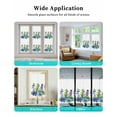 thumbnail image 6 of Window Privacy Film Green Blue Botanical Stained Glass Window Film Decorative Sun Block Window Cover Succulent Summer Tropical Window Clings Static Adhesive Sticker for Bathroom 29.5"x118", 6 of 6