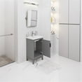 thumbnail image 5 of Pemberly Row 20" Wood Single Bathroom Vanity in Cashmere Gray/White, 5 of 8