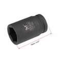 thumbnail image 2 of Uxcell Deep Impact Socket 3/4" Drive 31mm 6Point Chrome Molybdenum Steel Black, 2 of 5