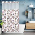 thumbnail image 6 of Easter Animals No Hooks Shower Curtain with Snap-in Liner Colorful Chicken Butterfly Sheep Eggs Floral Shower Curtains for Bathroom, Waterproof, Easy Install, Washable 54"x78", 6 of 9