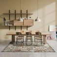thumbnail image 4 of Luxe Weavers Oriental Floral Orange 8x10 Area Rug, Non-Shedding Distressed Style Carpet, 4 of 10