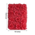 thumbnail image 5 of BalsaCircle 4 Red Silk Roses Hydrangea Flowers Wall Panels 11 feet UV Protected Background Wedding Party Photo Booth, 5 of 5