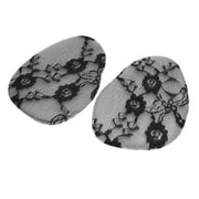 1 Pair Black Silicone Lace High Heel Comfy Forefoot Pad Foot Support Cushion Insole