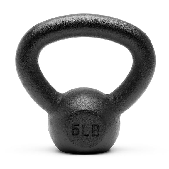 Solid Cast Iron Kettlebell Weights 5lb to 45lb 1 Pack