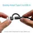 thumbnail image 5 of Black+Decker Cable Combinado 2 En 1 Tipo C Con Adaptador Usb - Cable De Carga Nativo Tipo C A C - Cable Trenzado Compatible Con Iphone 15 - Para Viajes Y Uso Diario - Adaptador Adjunto Con Múltiples C, 5 of 5