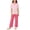 Pink, variant on Cethrio Girls' Pajama Sets Short Sleeve, Knitted Casual 2 Piece Summer Girls' Sleepwear Pink Size 7-8 T