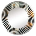 thumbnail image 2 of Designart "Minimalist Scenery Featuring Skyscrapers in Photography I" Skyscrapers Spiral Round Wall Mirror - Architecture Oval Printed Decorative Mirror - Multiple Color Options, 2 of 5