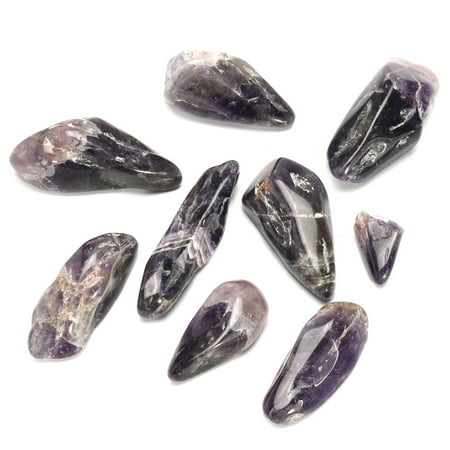 Quartz Melting Point - Meigar 230g Natural Tumbled Amethyst Crystals Point Quartz Gemstone Healing Stone Rocks - Clearance