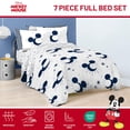 thumbnail image 4 of Disney Mickey Mouse Full Comforter Set - 7 Piece Bedding Includes Sheet Set & Pillow Covers - Super Soft Cozy Celestial Bedding, 4 of 5