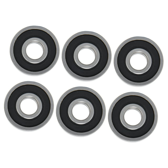 10Pcs Deep Groove Ball Bearing Rubber Seals Extra Light Series Industrial Accessories For Linear Motion Devices Skates Scooters Skateboards Inline Skates