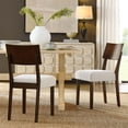 thumbnail image 2 of Side Dining Chair, Set of 2, Brown, Fabric, Kitchen Cafe Bistro Hospitality Restaurant, Modern Contemporary HB36824, 2 of 10