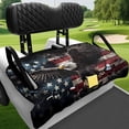 thumbnail image 4 of XYZCANDO American Eagle Flag Golf Cart Seat Cover - 2-Passenger With 4 Pockets, Non-Slip Washable Protector For EZGO Club Car Yamaha, 4 of 8