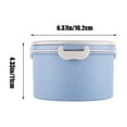 thumbnail image 2 of Pxyqht Leak-proof Lunchbox, Double Lid Soup Bowl, Food Grade Plastic Bento Box, Microwave Safe Container, Ideal for Home and Office Use, 2 of 6