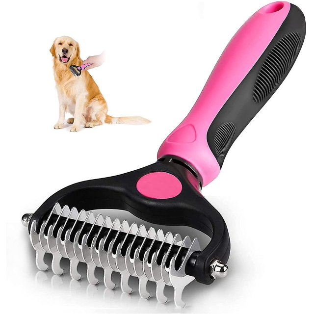 Cepillo para el pelo de perros Cepillo para gatos, rastrillos para desenredar perros, cepillo para el cuidado de la depilación, peine para el cuidado de la capa interna que elimina la capa intern