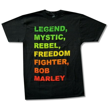 Bob Marley Legend Mystic Black T Shirt (X-Large)