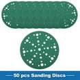 thumbnail image 3 of Unique Bargains Sanding Discs 6 Inch 49 Hole 40 Grit Round Hook and Loop Sandpaper Aluminum Oxide Green 50 Pcs, 3 of 6