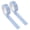 Light Blue, variant on Washi Tape Set, 2 Rolls, Decorative Cute Floral Washi Tape for Bible Journaling, Bullet Journal Supplies, DIY Art Craft Wrapping Decoration, White