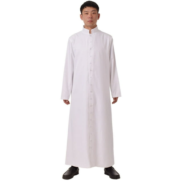 BLESSUME Chasuble de Prêtre Robe de Prêtre Chasuble de Chaire Vêtements de Clergé Robe de Pasteur pour Hommes Église