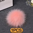 thumbnail image 1 of 1 unidad de pompones para sombreros, bola de pelo, creatividad decorativa, manualidades DIY para manualidades, pompón, accesorios de piel sintética para juguetes Tan Jianjun unisex, 1 of 2
