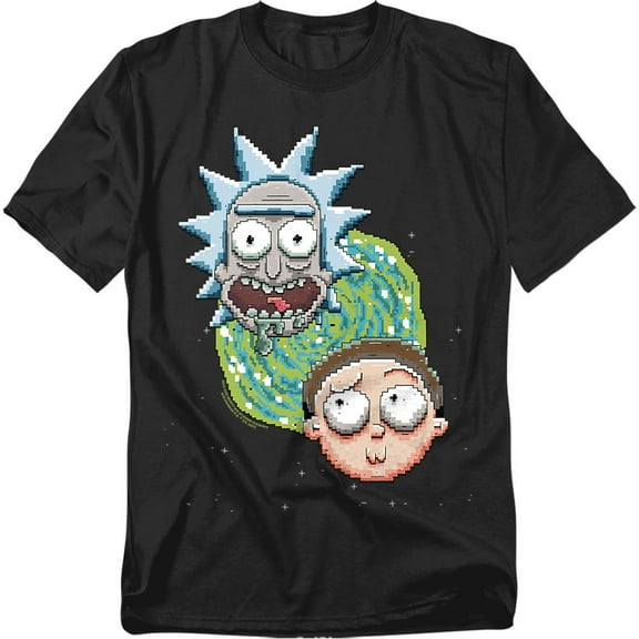 Rick And Morty T-Shirt Pixelated Portal Unisex Graphic Tee for Men & Women