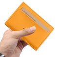 thumbnail image 3 of Cartera delgada de cuero minimalista con bolsillo frontal de 2 piezas que bloquea el titular de la tarjeta de crédito MFZFUKR CPB-SSW1716-2, 3 of 5